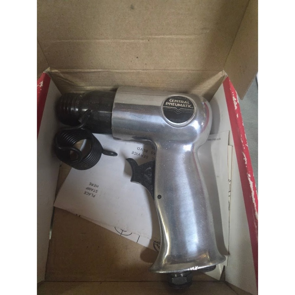 Central Pneumatic 4842 150mm Air Hammer Kit Silver Pneumatic Tool Made in Taiwan
